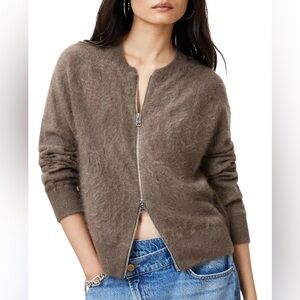 AllSaints Rebel Zip Cardigan Size Medium